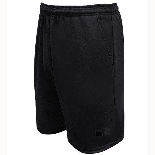 1068L NCAA Approved Men's Longer Inseam All Black Short