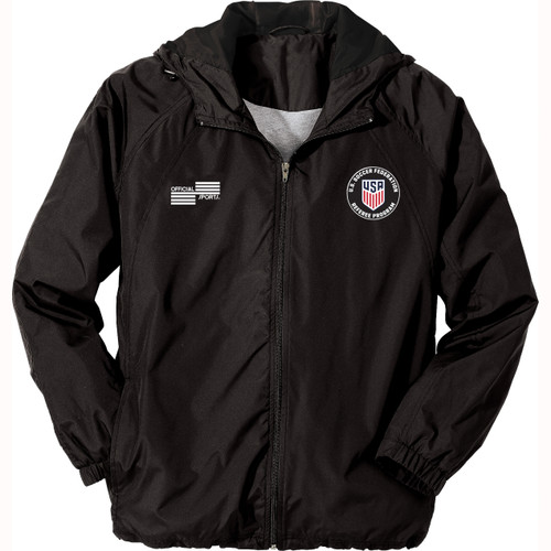 1228JCL USSF Black Rain Jacket