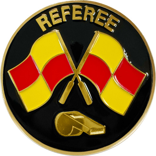 7002 Flag And Whistle Flip Coin