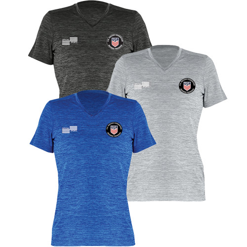 W2000CL USSF Women's Heathered Training T-Shirt