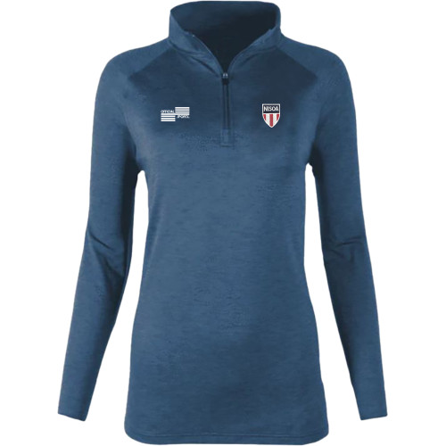 W2333N NISOA Women's Subtle Pattern 1/4 Zip