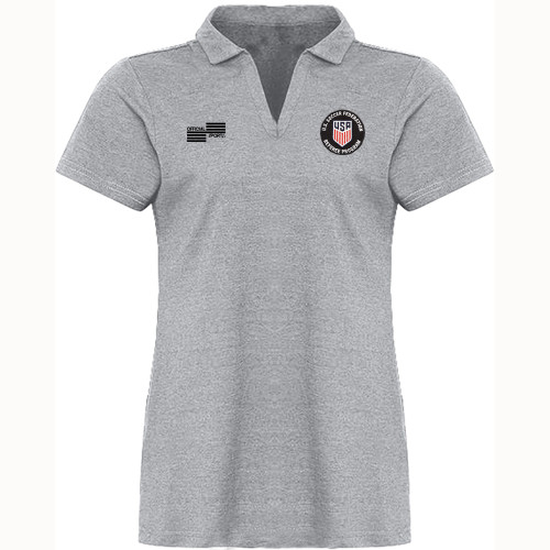 W2420CL USSF Women's Heather Blend Polo